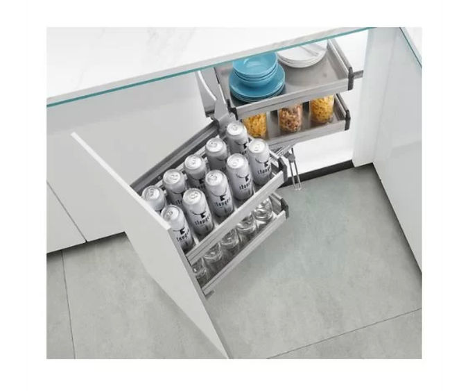 Newmatic BK5080 Stainless Steel Magic Corner Basket (Left & Right)