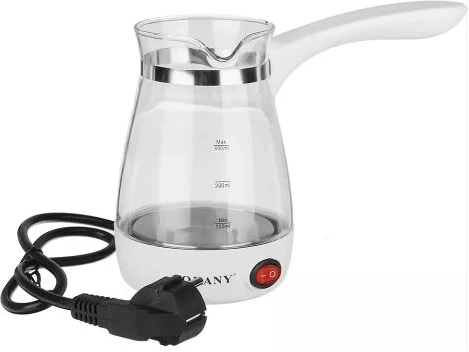 Sokany 500ml Coffee Maker Pot, Glass Electrical Coffee Kettle, White