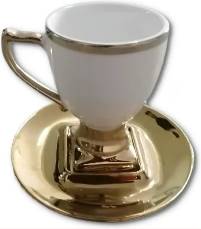 6 Pc Tea Coffee Mugs Cups, Teapot Gift Set-White