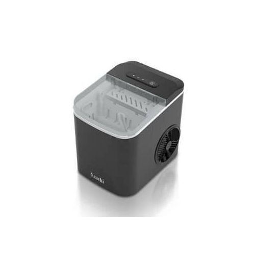 Electric Ice Maker, 1.3 Liters Water Tank Capacity, Dispenses 9pcs Bullet-shaped Ice Every 6 Minutes, 12 Kgs Ice In 24 Hours, Removable Ice Basket