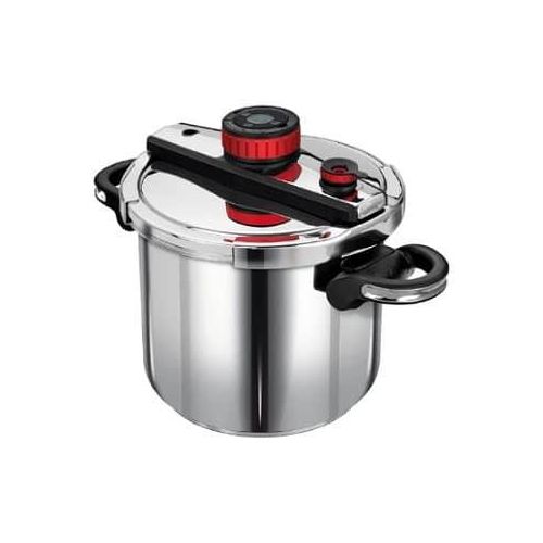 7L Intelligent Stainless Steel Pressure Cooker, Pressure Canner With Safety Valve, Explosion-Proof Cookware, Rotating Lock/Unlock Lid, Two-handed Lids Thickened Silicone Ring And Anti-scald Handle Sui