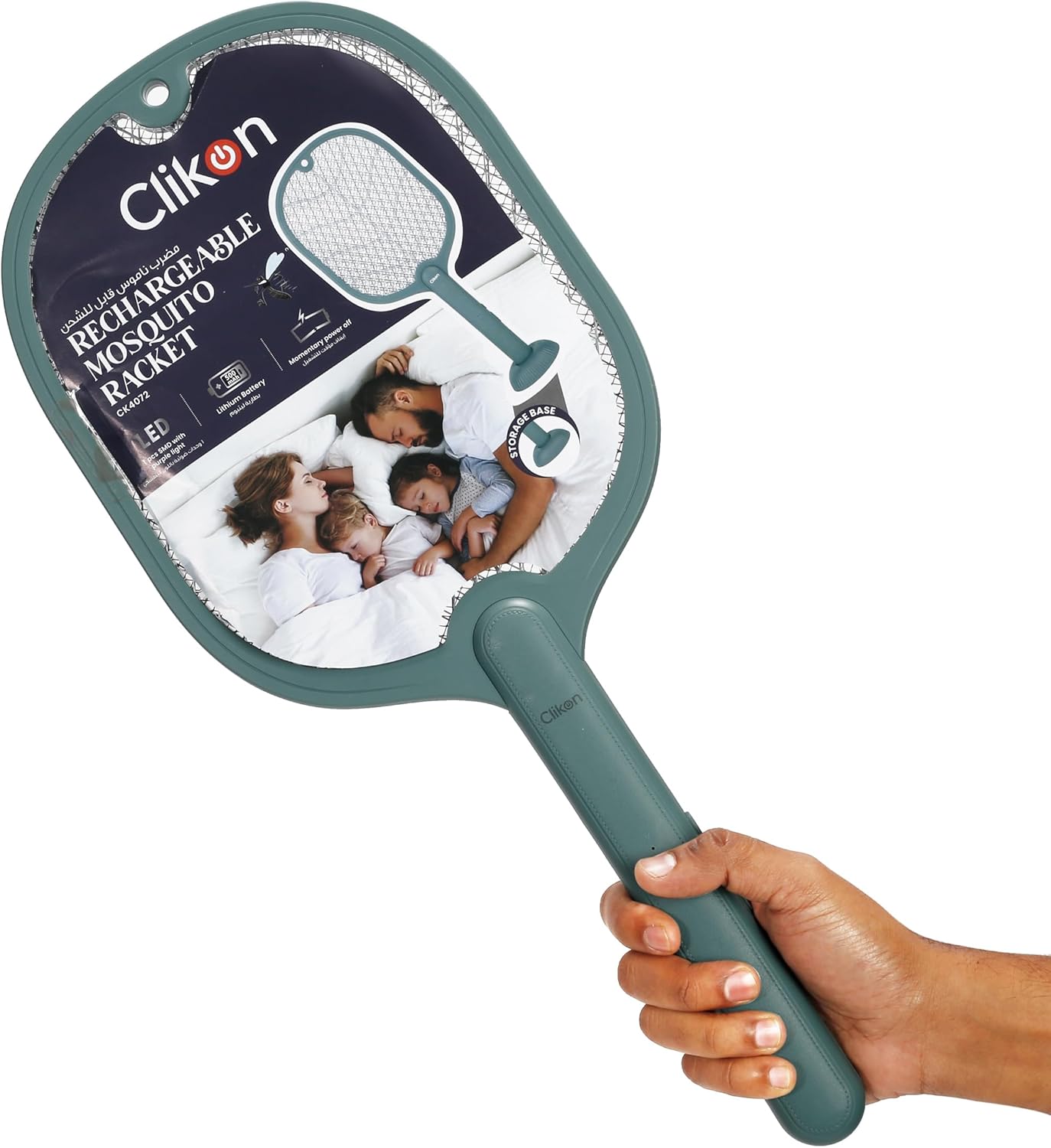 Clikon Rechargeable Mosquito Racket With Trap-500mAh - CK4072