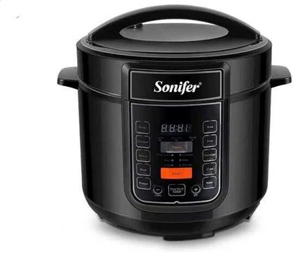 Sonifer Multi Function 6L Electric Pressure Cooker Rice Cooker Steamer - Black.