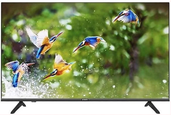 Smartec 40-Inch TV; Full HD LED Digital Satelite Frameless TV With Inbuilt Free To Air Decoder - Black