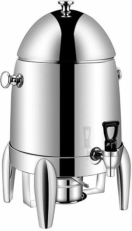 Stainless Steel Electric Coffee Tea Urn Hot Water Boiler, Beverage Dispenser For Hot & Cold Drinks - Silver