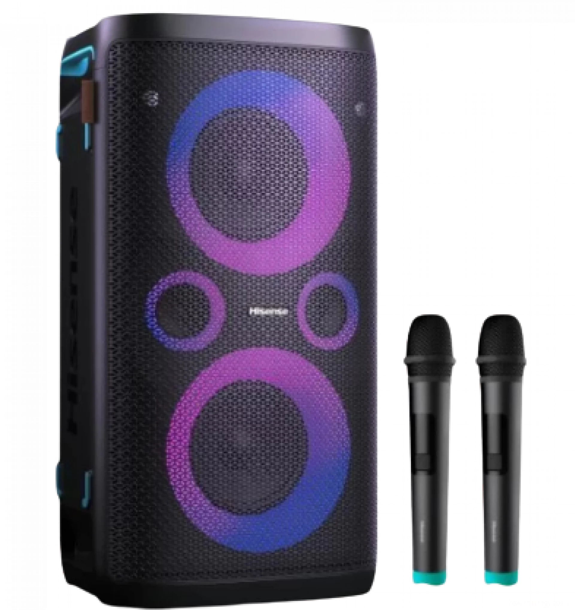 Hisense Party Rocker One Plus  Outdoor/Indoor Party Speaker With Subwoofer HP100, 2.0CH, 300W, IPX4 Waterproof,15 Hour Long-Lasting Battery, Bluetooth5.0, DJ And Karaoke Mode (2023 Model)