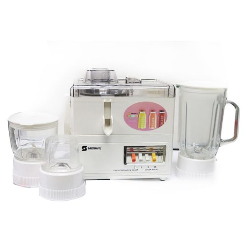 Sayona SFP 4399 4 in 1 Food Processor (Juicer, Grinder, Blender, Meat Chopper) - White