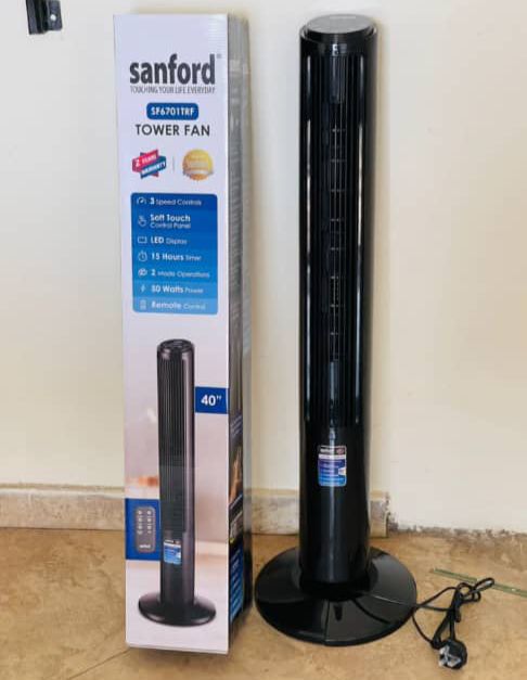 Sanford 40 Inch Electric - Tower Fan - SF6702TRF - Black