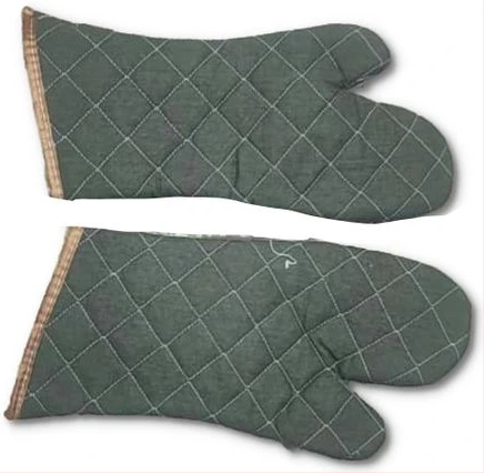 Oven Mitts 1 Pair Of Cloth Heat Resistant Kitchen Oven Gloves- Multi-colours