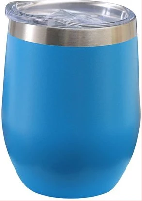 12oz U-shaped Stainless Steel Thermos Cup Double-Layer Wine Pot Belly Cup- Multi-colours.
