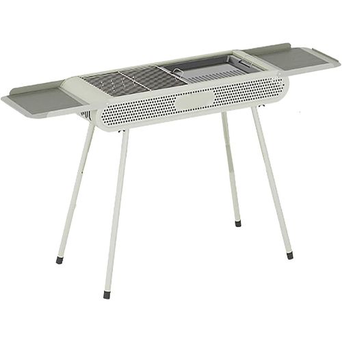 Portable Charcoal Grill, BBQ Grill with Three Storage Boards,Foldable Outdoor Grill for Patio Backyard Picnic Camping- Multicolor