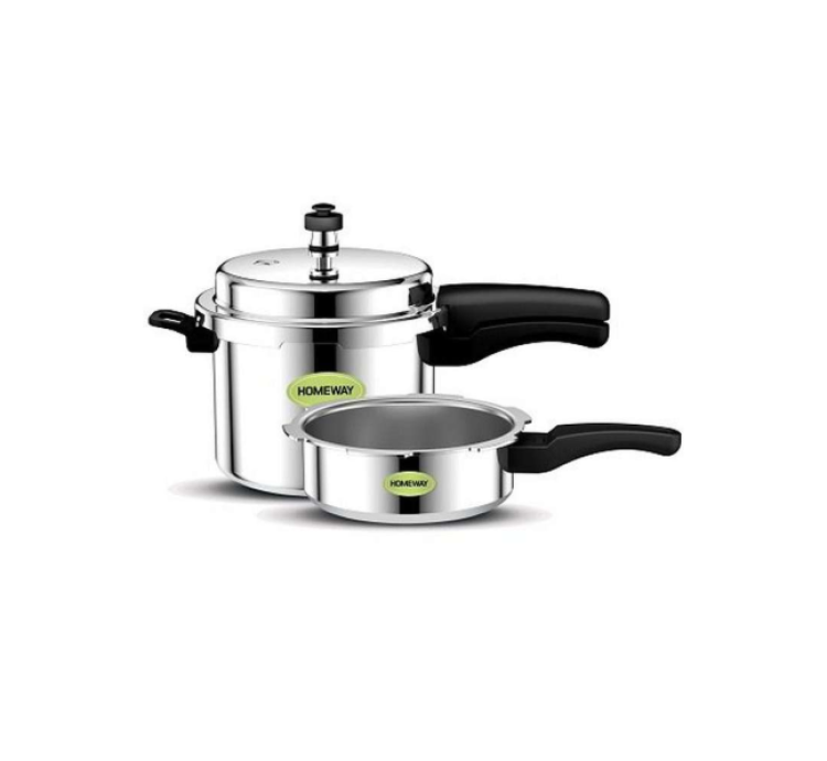 Homeway Aluminium Pressure Cooker 5L+3L COMBO - HW6614