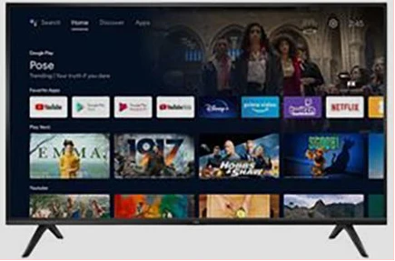 Pixel 32 Inch Smart Android TV With Inbuilt Free To Air Decoder - Black