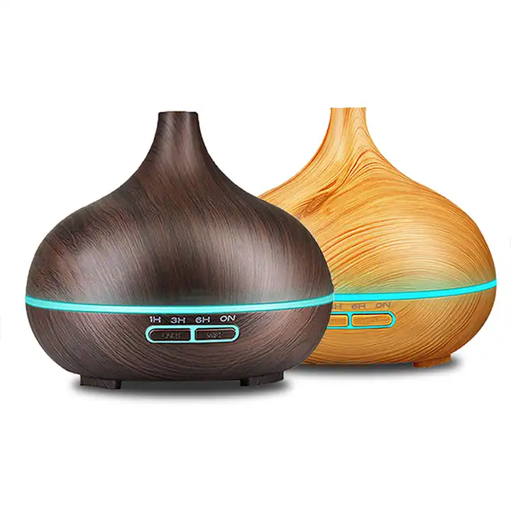 Essential Oil Diffuser 500ml Aroma Diffuser, Air Humidifier Electric Wooden Aromatherapy Diffuser