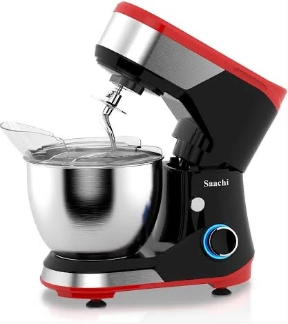 Saachi NL-SM-4174 8-Speed Stand Mixer With Pulse Function - Black,Red