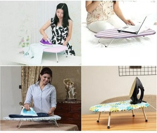 Tabletop Mini Ironing Board/laptop table, Multi-Design