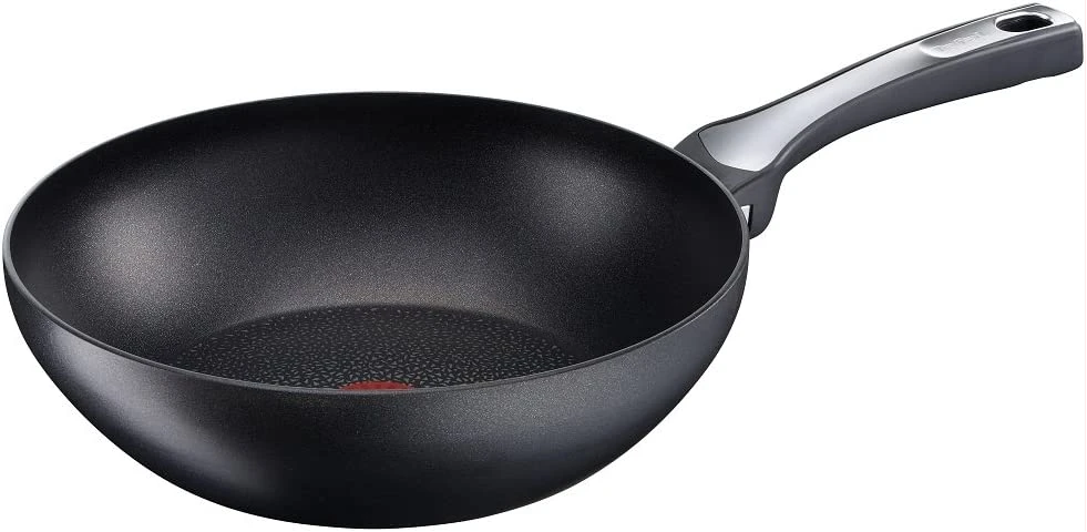 TEFAL Expertise Non-Stick 28 cm Wokpan, Black, Aluminium, C6201972 ( All Heat Sources including Induction)