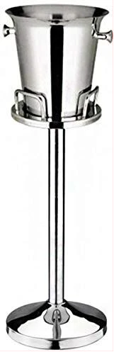 Stainless steel Champagne ,Wine Ice Bucket Stand Holder -Silver