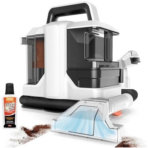 Ailltopd Portable Spot Carpet Cleaner Machine, Powerful Deep Stain Cleaning for Couch, Pets, Car Seats, Upholstery & Furniture, Spot with Dual Size Brushhead