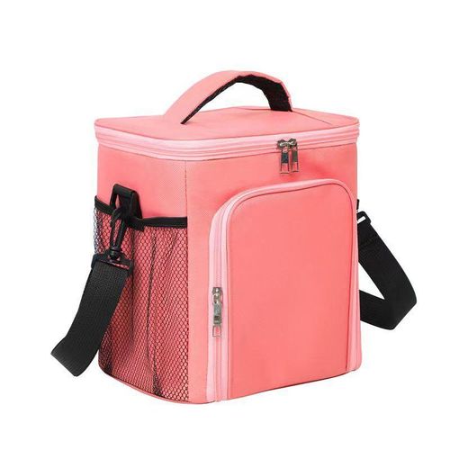 Crossbody Lunch Bag Portable Outdoor Picnic Bag Thermal Insulation Large Capacity Ice Bags Lunch Box Ice Storage Shoulder Bags Soft Cooler Cooling Tote for Men Women - Multicolor
