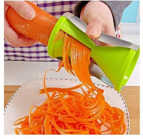 Vegetable Spiral Slice Spiralizer Grater - Green, White