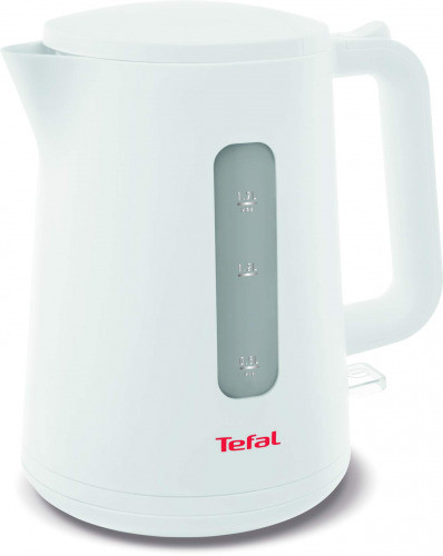 TEFAL Element 1.7 Litre Electric Kettle, White, Plastic, Stainless Steel, KO200127 Percolator - White