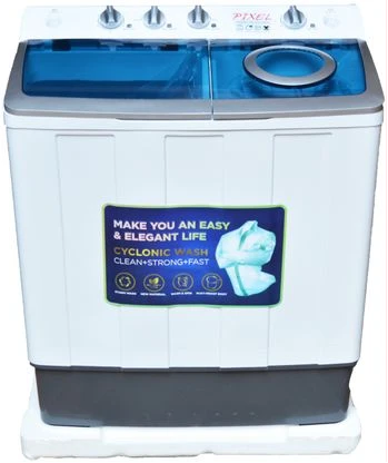 Pixel 9.5 Kg Twin Tub Washing Machine (Wash & Dry)  - White