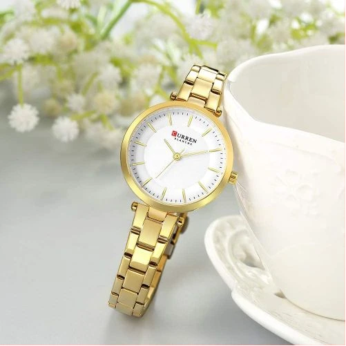 Curren Women's Analog Luxury Watch - Gold