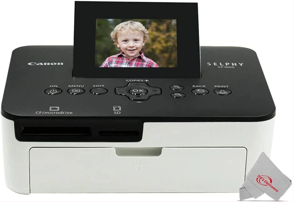 Canon Selphy CP1000 Compact Photo Printer - Black