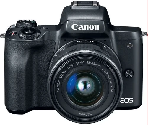 Canon DSLR Mirrorless Camera EOS M50 24MP 4K Wi-Fi EF-M 15-45mm F3.5-6.3 IS STM lens, 24.1 MP, 4K, Mirrorless Digital Camera