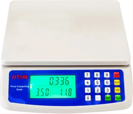 30kg Electronic Mini Digital Price Computing Weighing Scale LCD Display- White