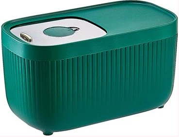 10kg Rice Bucket Insect-Proof & Moisture-proof Grain Storage Tank With Scale, Green