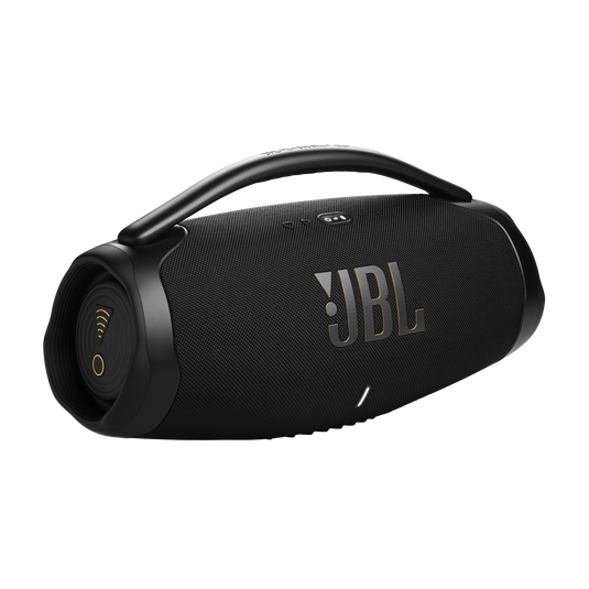 JBL Boombox 3 Wi-Fi and Bluetooth Speaker with 24-Hour Battery Life, Waterproof and Dustproof, Black