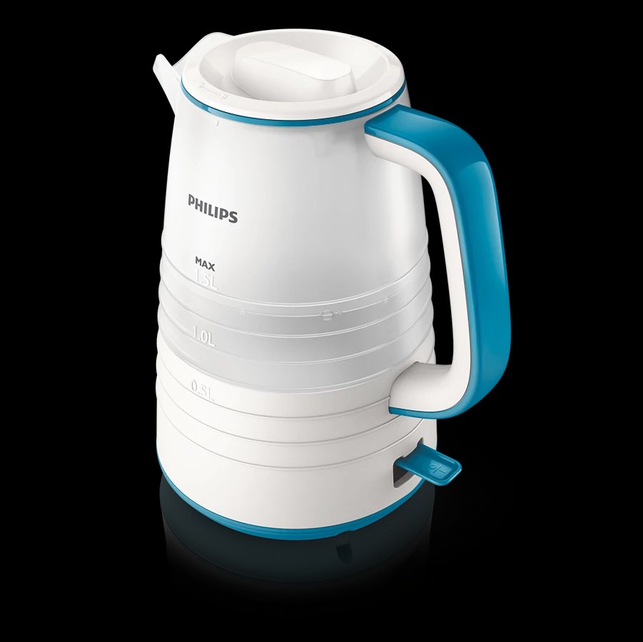 Philips 1.5 Litre Daily Collection Kettle HD9334/12, Automatic Shut-off, Removable Lid for Ease Of Reach While Cleaning, Micro-mesh Filter For a Clear Cup Of Water