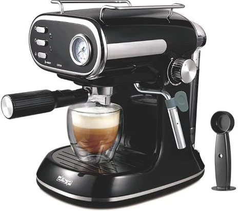 Dsp 15 Bar Electric Espresso Coffee Maker Machine- Black