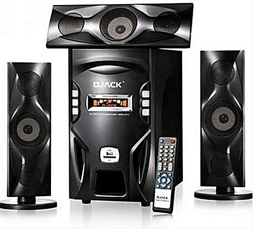 Djack DJ-F3L, AC & DC, Bluetooth Home Theatre Speaker, FM Radio, USB Port - Black