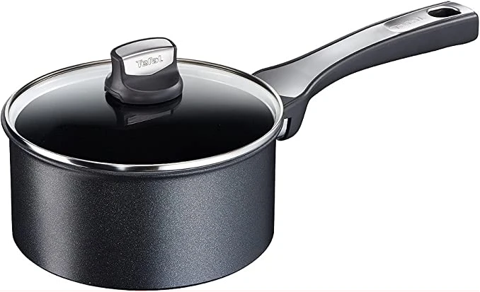 TEFAL Expertise 16 cm Saucepan with Lid, Black, Aluminium, C6202272, ( All Heat Sources including Induction)