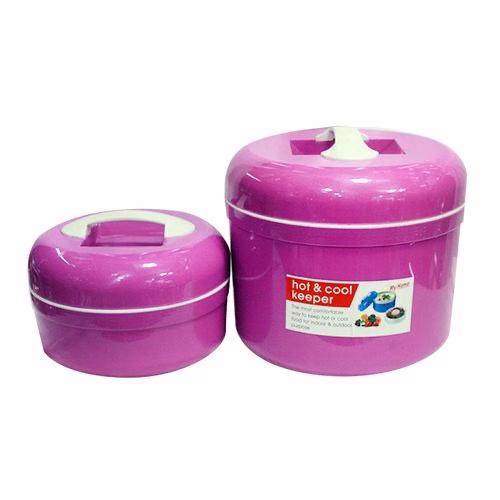 2in1 Plastic Hot and Cool Keeper Food Container - Purple