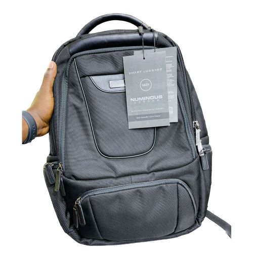 Numinous London Smart Backpack With Fingerprint & Power Bank - Black