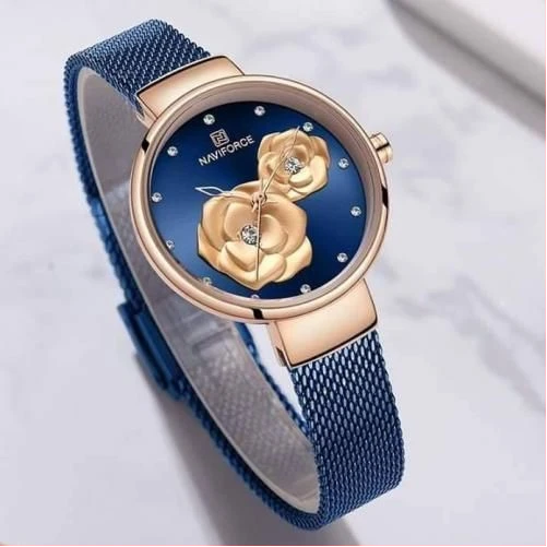 Naviforce Flower Like Women's Ladies Watch-Blue