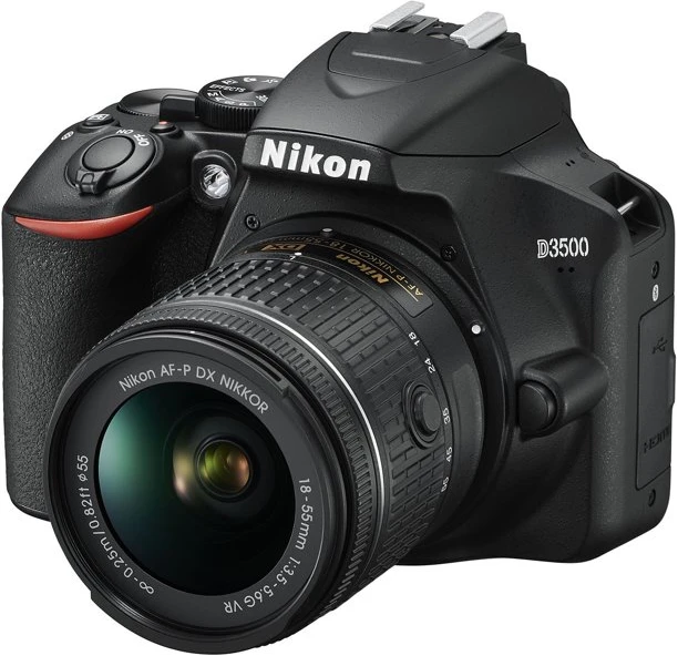 Nikon D3500 W/ AF-P DX Nikkor 18-55mm f/3.5-5.6G VR Digital Camera - Black