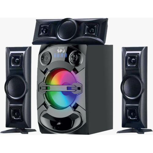 SPJ 3.1 Channel Home Audio System / Sub Woofer- Black.(2 YRS WRTY)