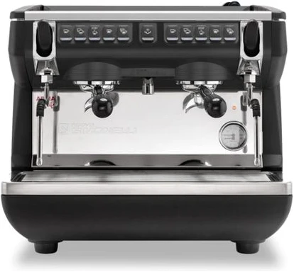 Nuova Simonelli Appia II Volumetric 2 Group Coffee Espresso Machine With Free Installation, Espresso Starter Kit, And Water Filter System- Black.