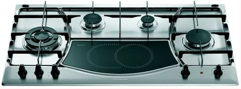 Ariston Built In Hob 4 Gas and Electric & Gas Cooker PH941MSTVIX - Silver