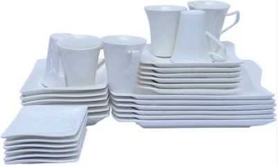 30pcs Ceramic Dinner set -White