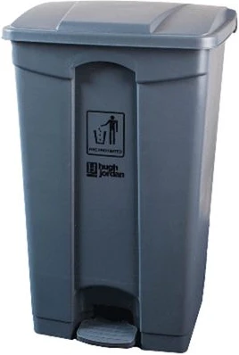 DEL UK 80L Step-On / Foot Pedal Waste Bin- Grey