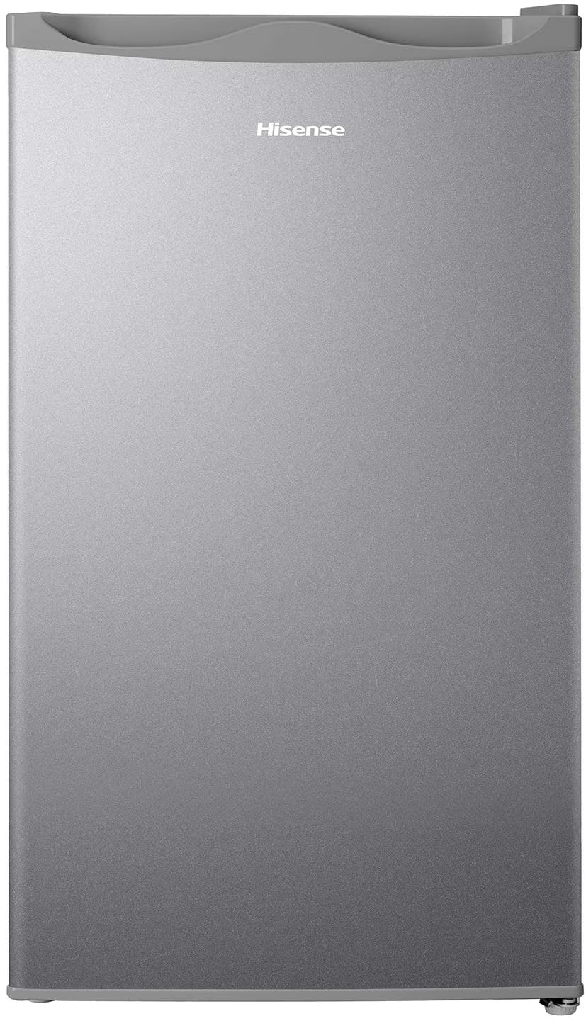 Hisense 120 - litre fridge, Single Door Bar RR120DAGS Refrigerator – Silver (3YRs WRTY)