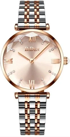 Biden Ladies Analog Waterproof Chain Watch - Silver,Gold