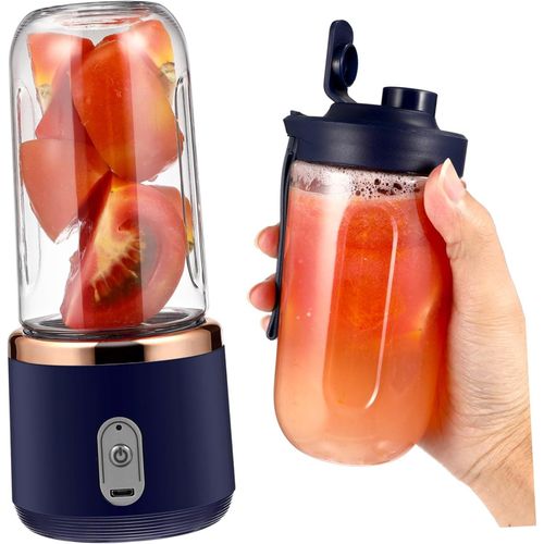 Electric Wireless Juice Maker Mini Portable Cordless Juicer Cup Rechargeable Blender- Multicolor
