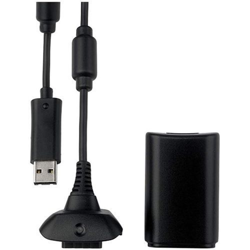 Microsoft Xbox 360 Play & Charge Kit (Charger and Battery) - Black